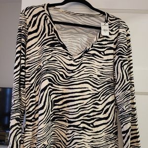 Zebra print blouse